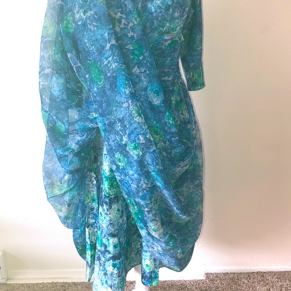 Vintage Custom made chiffon dress. Size Small. - Picture 9 of 10